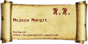 Mojsza Margit névjegykártya